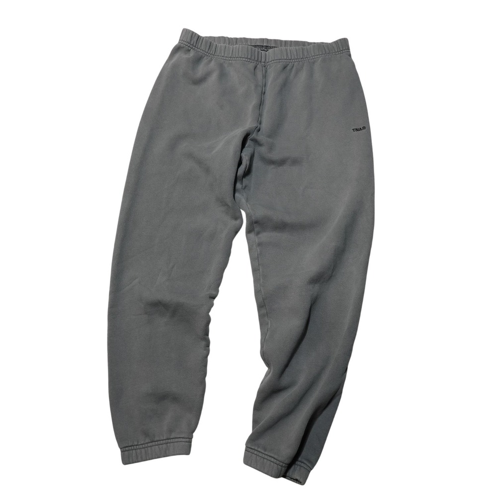 TNA Sweatpants Womens Large Gray Sweatfleece Cozy Fleece Perfect Fit Joggers